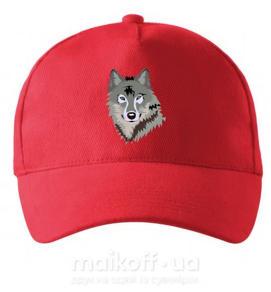 Кепка Triangle wolf Красный фото