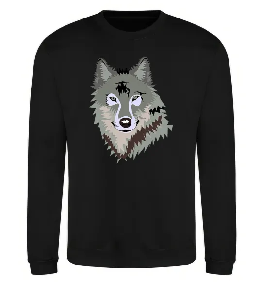 Свитшот Triangle wolf Черный фото