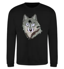 Свитшот Triangle wolf Черный фото