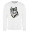 Свитшот Triangle wolf Белый фото