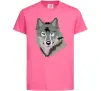 Дитяча футболка Triangle wolf Яскраво-рожевий фото