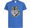 Дитяча футболка Triangle wolf Яскраво-синій фото