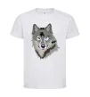 Детская футболка Triangle wolf Белый фото