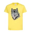 Детская футболка Triangle wolf Лимонный фото