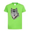 Детская футболка Triangle wolf Лаймовый фото