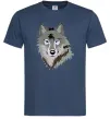 Чоловіча футболка Triangle wolf Темно-синій фото