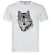 Чоловіча футболка Triangle wolf Білий фото