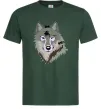 Чоловіча футболка Triangle wolf Темно-зелений фото