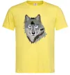 Чоловіча футболка Triangle wolf Лимонний фото