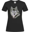 Женская футболка Triangle wolf Черный фото