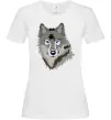 Женская футболка Triangle wolf Белый фото