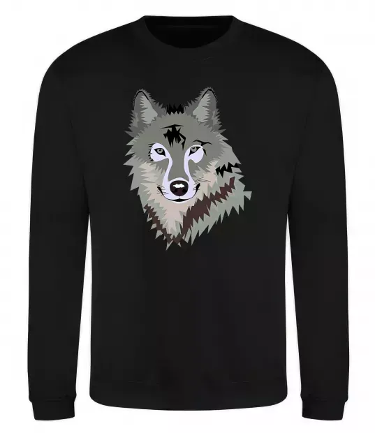 Світшот Triangle wolf Чорний фото