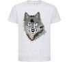 Дитяча футболка Triangle wolf Білий фото