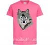 Дитяча футболка Triangle wolf Яскраво-рожевий фото