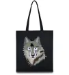 Эко-сумка Triangle wolf Черный фото