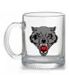 Чашка стеклянная Grey wolf Прозрачный фото