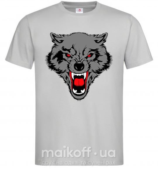 Чоловіча футболка Grey wolf Сірий фото