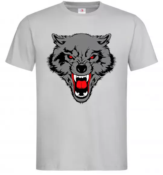 Мужская футболка Grey wolf Серый фото