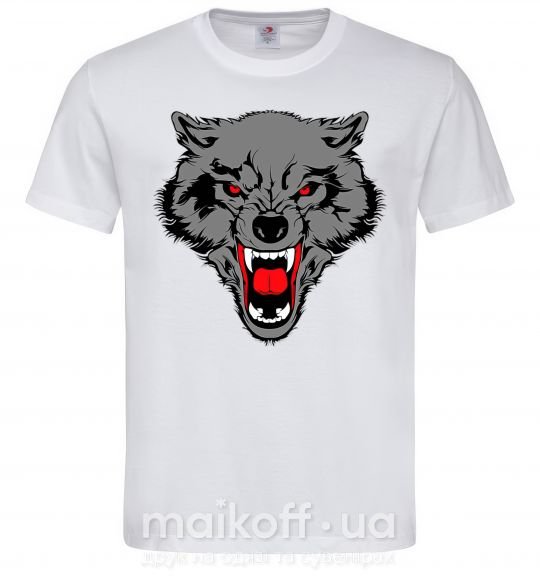 Чоловіча футболка Grey wolf Білий фото