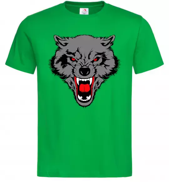 Мужская футболка Grey wolf Зеленый фото