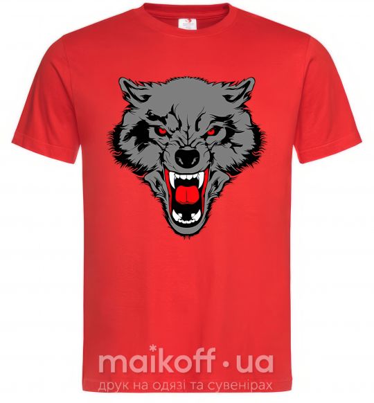 Чоловіча футболка Grey wolf Червоний фото