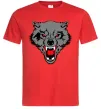 Мужская футболка Grey wolf Красный фото