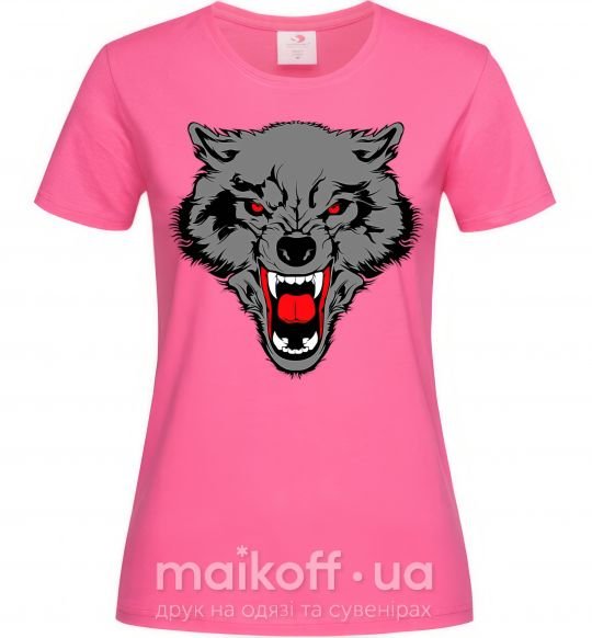 Женская футболка Grey wolf Ярко-розовый фото