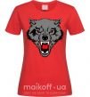 Женская футболка Grey wolf Красный фото