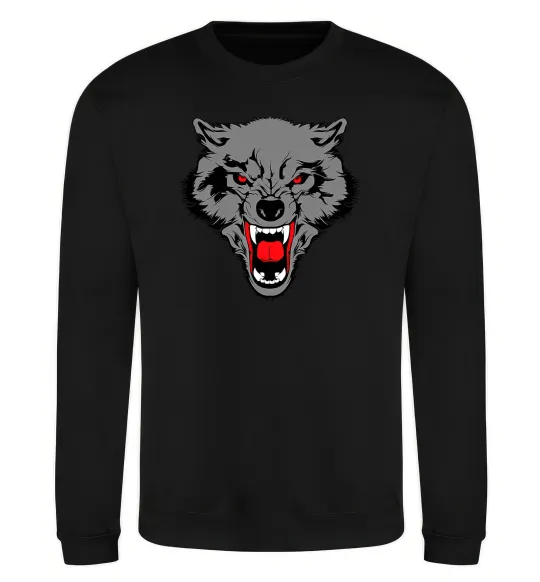Світшот Grey wolf Чорний фото