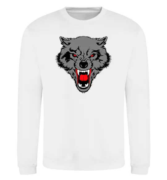 Світшот Grey wolf Білий фото