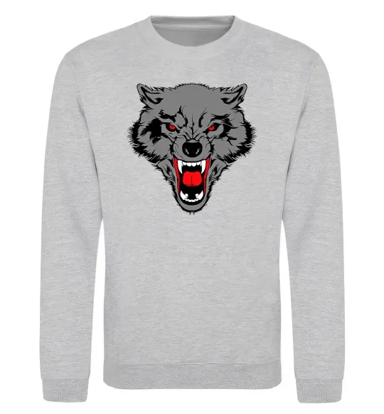 Світшот Grey wolf Сірий меланж фото