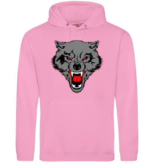 Мужская толстовка (худи) Grey wolf Розовый фото