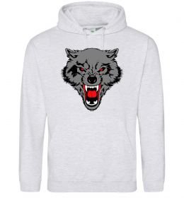 Мужская толстовка (худи) Grey wolf
