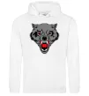 Жіноча толстовка (худі) Grey wolf Білий фото