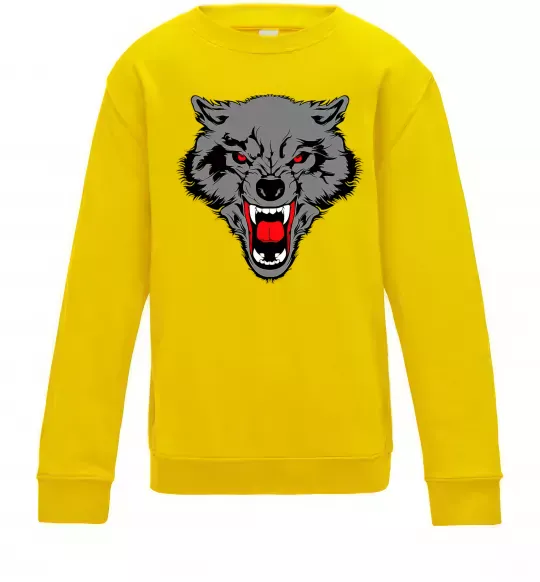 Детский Свитшот Grey wolf Солнечно желтый фото