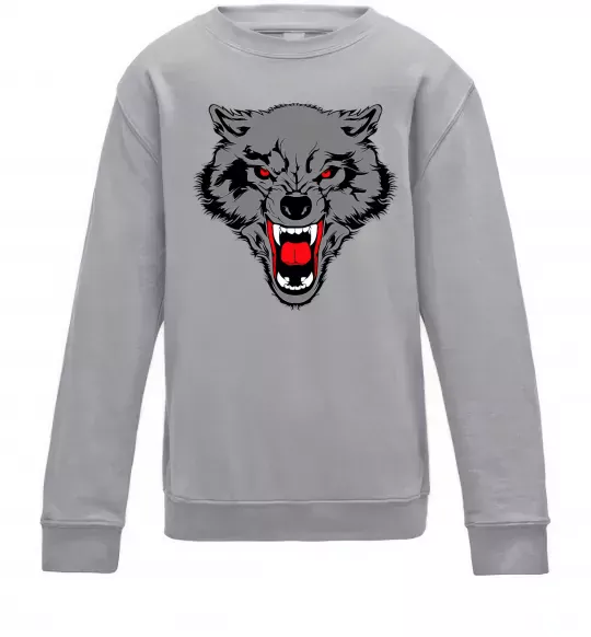 Детский Свитшот Grey wolf Серый меланж фото