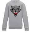 Детский Свитшот Grey wolf Серый меланж фото