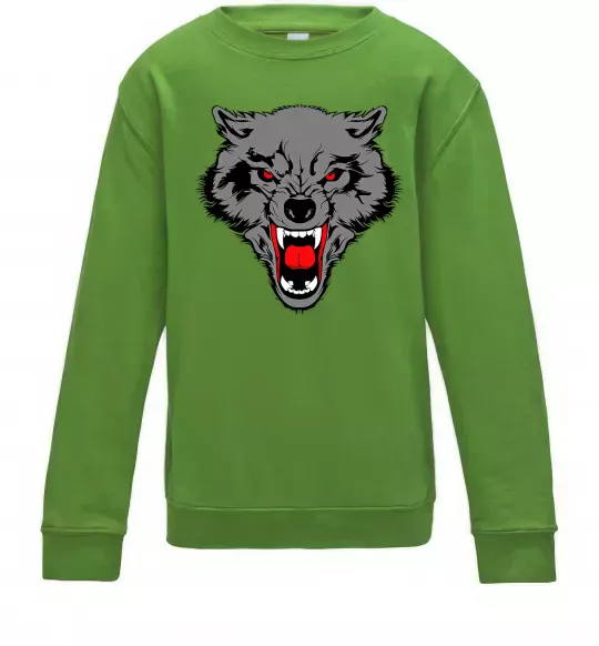 Детский Свитшот Grey wolf Лаймовый фото