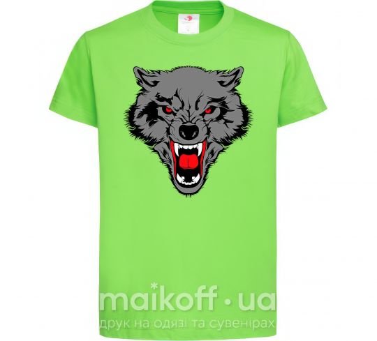Детская футболка Grey wolf Лаймовый фото