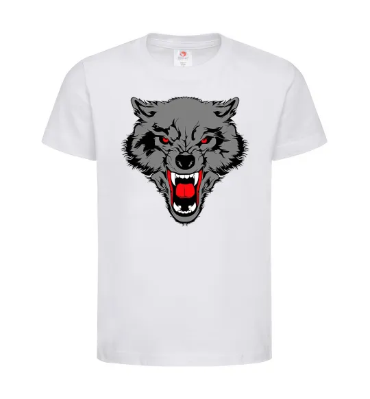 Детская футболка Grey wolf Белый фото