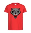 Детская футболка Grey wolf Красный фото