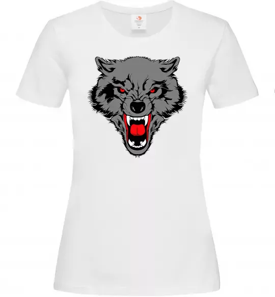 Женская футболка Grey wolf Белый фото