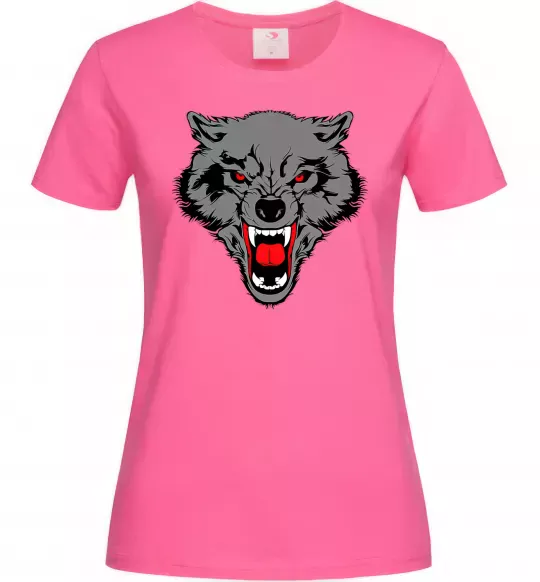 Женская футболка Grey wolf Ярко-розовый фото