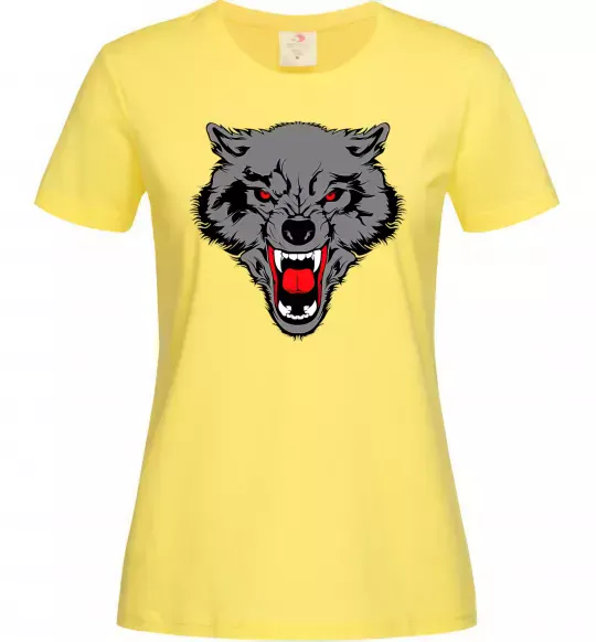 Женская футболка Grey wolf Лимонный фото