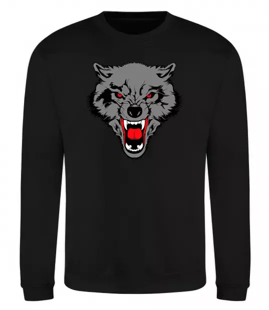 Світшот Grey wolf Чорний фото