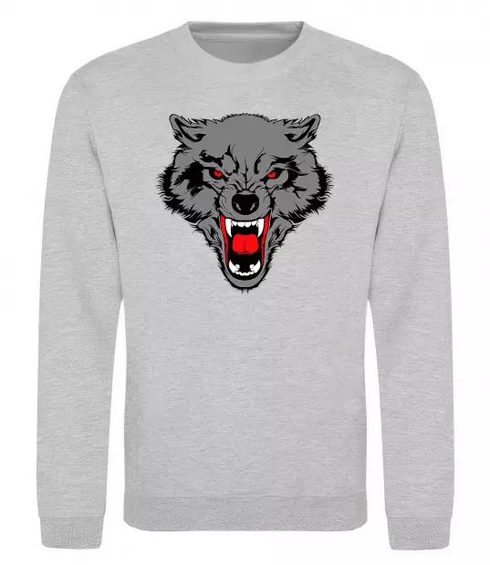 Світшот Grey wolf Сірий меланж фото