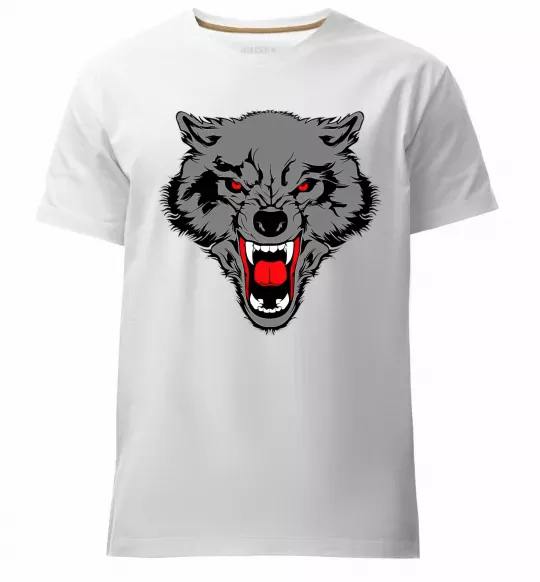 Чоловіча преміум футболка Grey wolf Білий фото