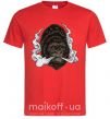Мужская футболка Smoking gorilla Красный фото