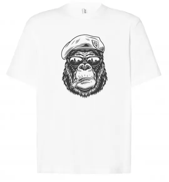 Футболка Оверсайз Gorilla sunglasses Белый фото