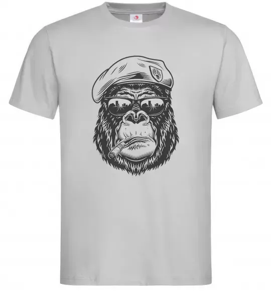 Чоловіча футболка Gorilla sunglasses Сірий фото